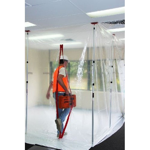 ZipWall Staubschutzsystem Flur-Kit – Abschottung Für Flure Bis 2,7 X 2,7 M