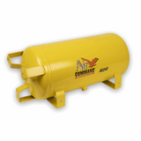 A yellow cylindrical air tank with mounting brackets, featuring the 'Air Command' logo and model number 'AC247' on its side, set against a plain white background.