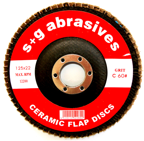 100mm x 16mm Ceramic Grain Flap Discs
