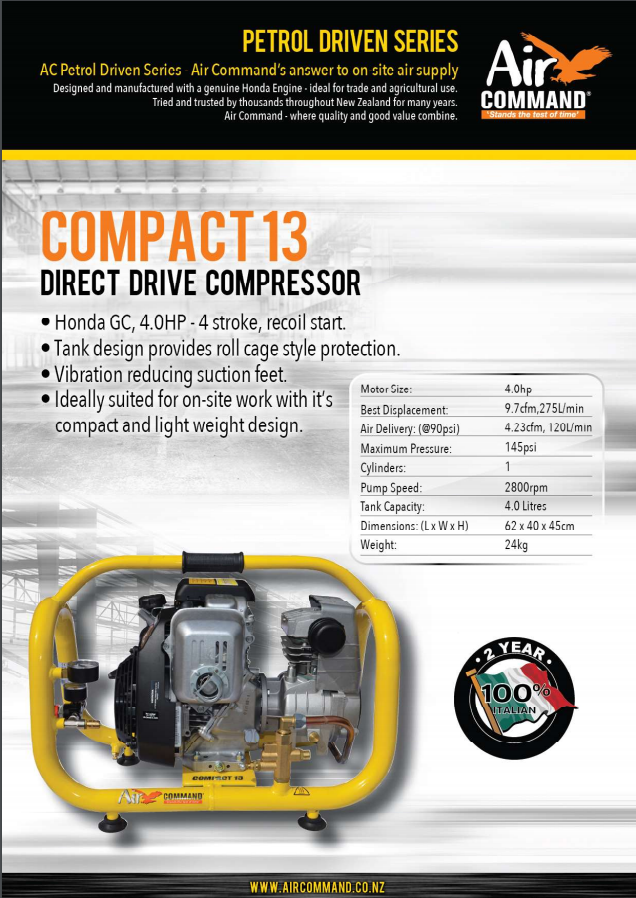 Air Command Compact 13 Direct Drive Compressor Brochure