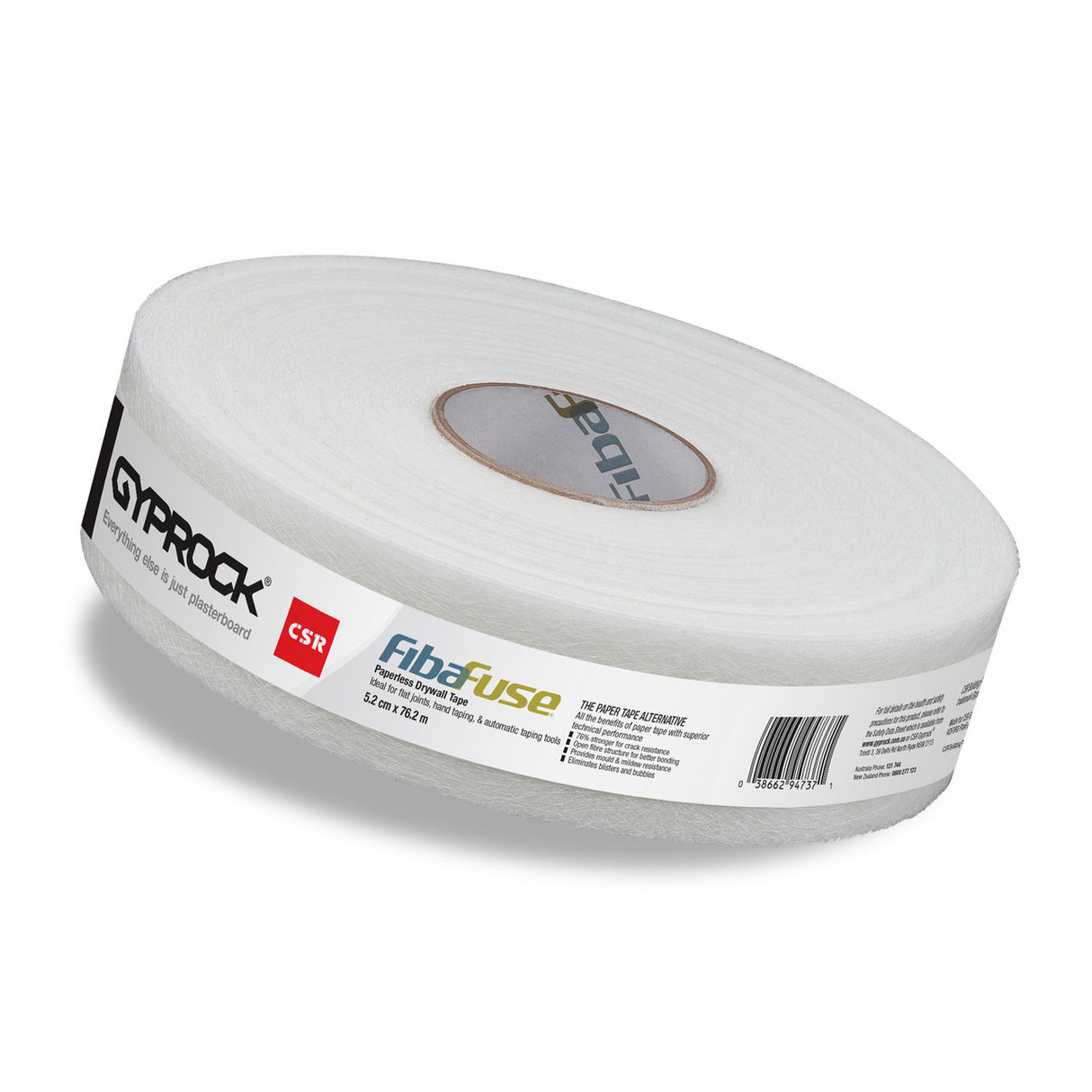 FibaFuse Paperless Drywall Joint Tape 76m x 52mm