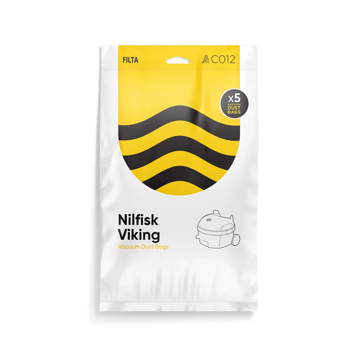 Filta Nilfisk Viking Vacuum Cleaner Bags, 5 Pack