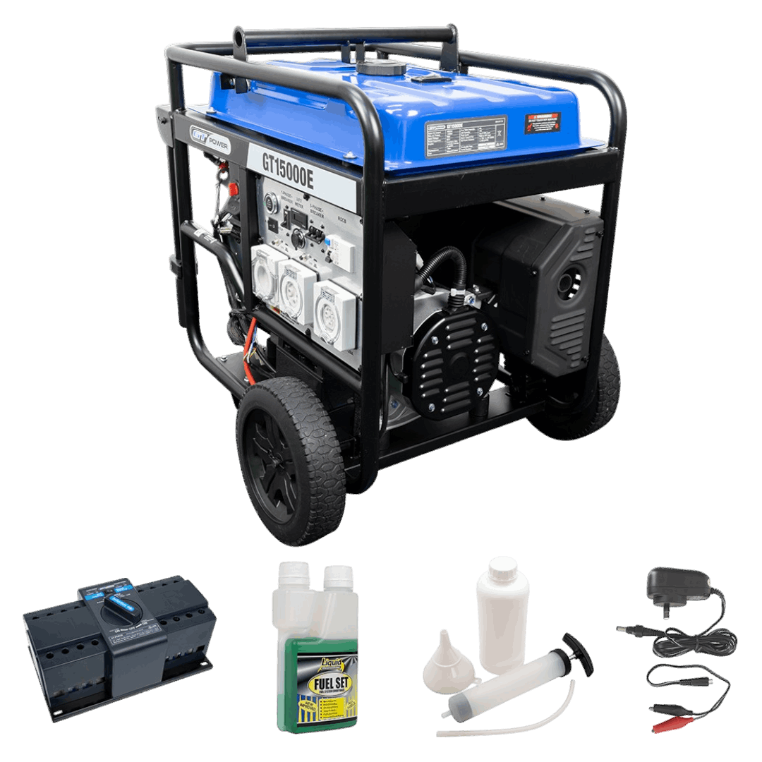GT Power 11500W Powerhouse Conventional Generator GT15000E - Solar Backup Package
