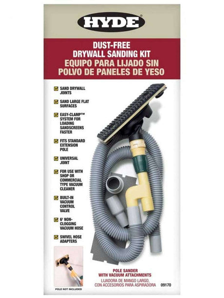 Hyde Dust-Free Vacuum Pole Sander Kit in box