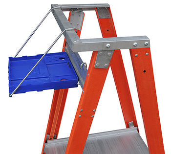 Indalex Platform Ladder Tool Tray on Fibreglass Ladder