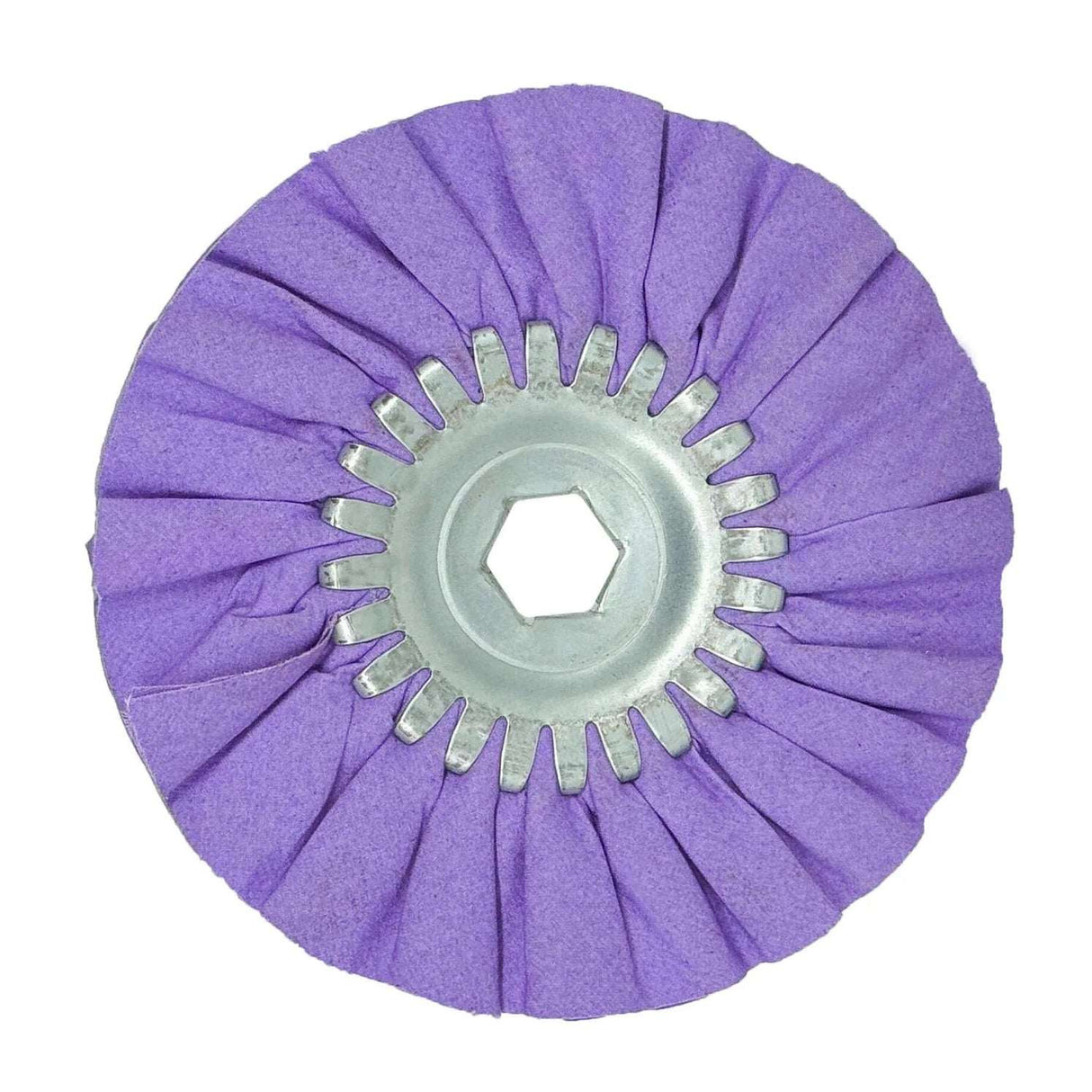 Renegade 6" Mini Airway Purple Buffing Wheel - Brilliant Shine - No Fuss
