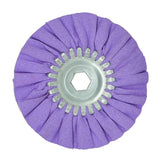 Renegade 6" Mini Airway Purple Buffing Wheel - Brilliant Shine - No Fuss