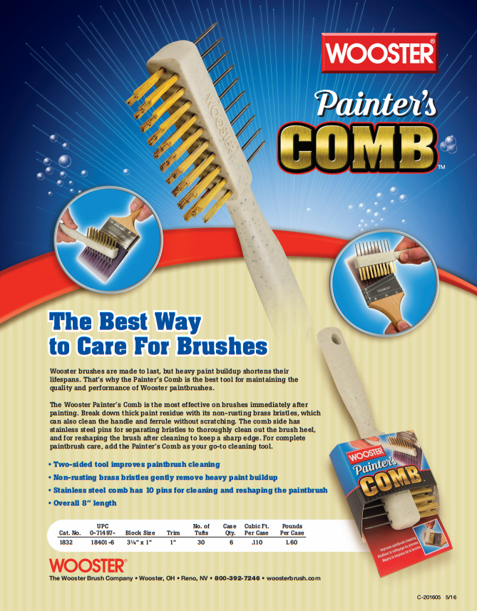 Wooster Painters Comb Brochure