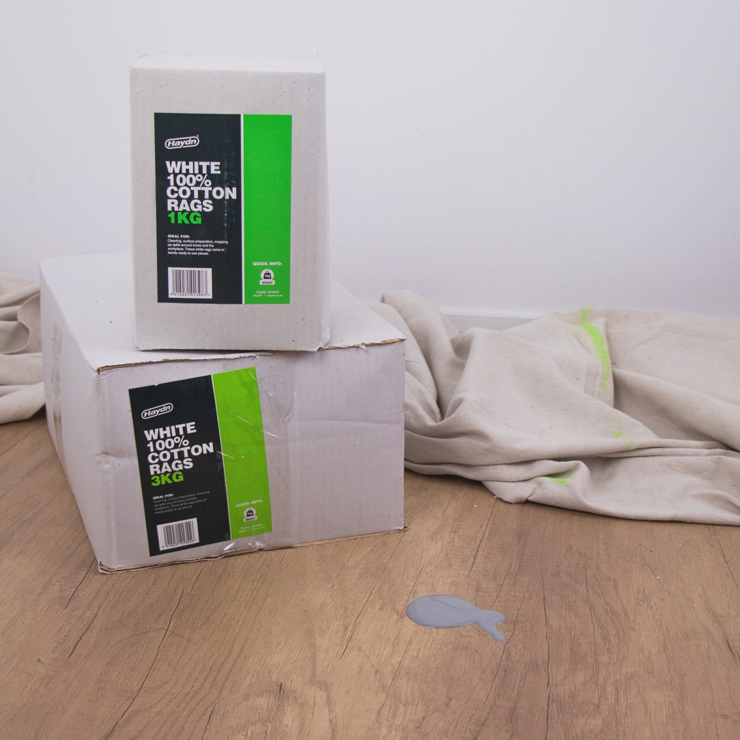 Haydn White 100% Cotton Rags 1kg & 3kg
