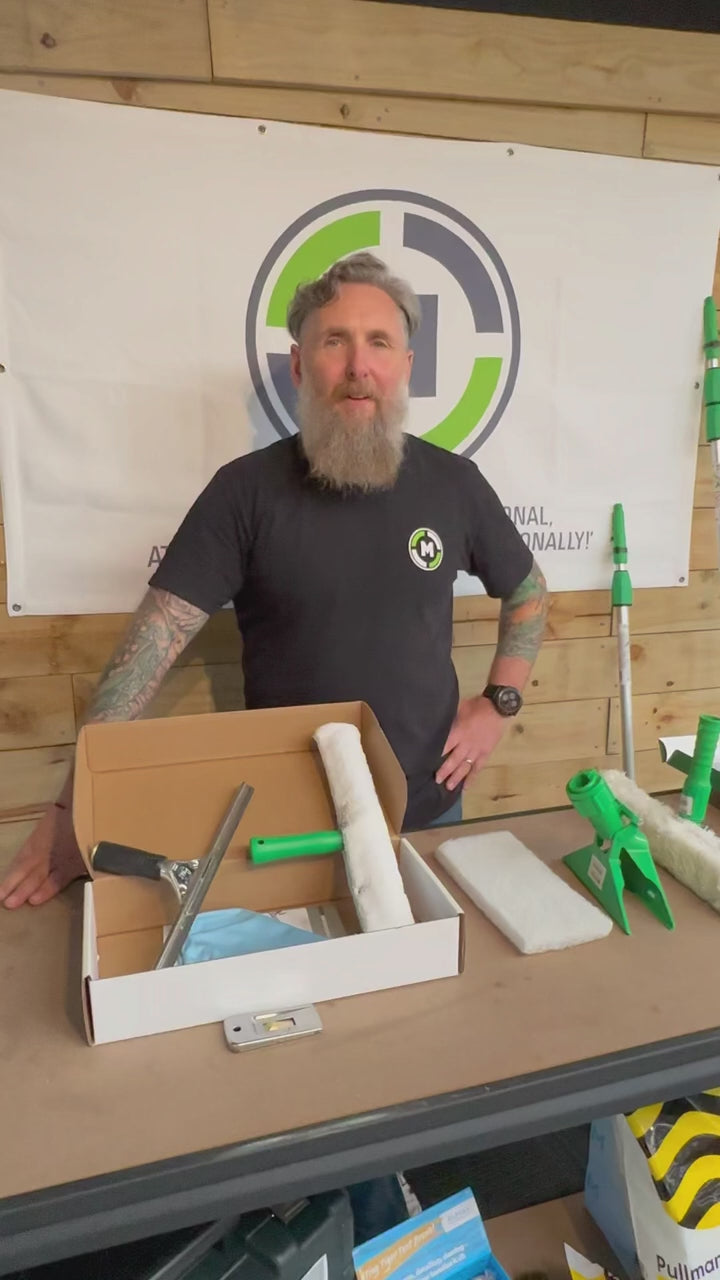 Unger Pro Window Cleaning 4-in-1 Advanced Kit - Clean Your Windows Like A Boss