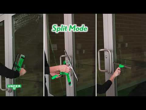 Unger Complete Window Washer Kit- Washer, Squeegee, Pole and Bucket