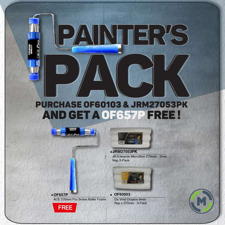 Da Vinci 270mm Painters Trade Pack - Premium Handle And 6 Sleeve Combo