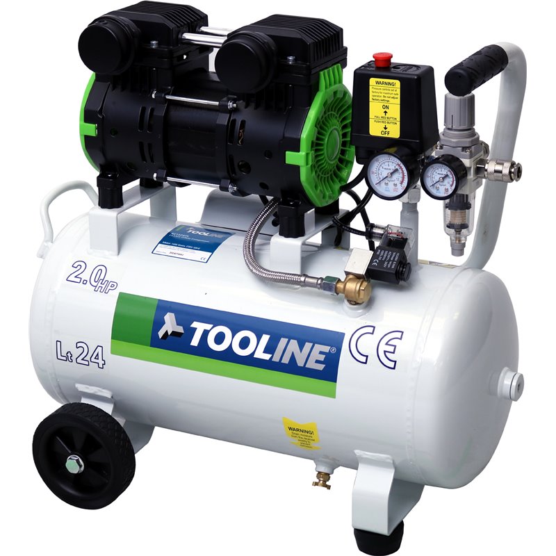 Tooline 24L Oilless Compressor - Super Quiet