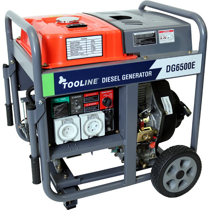 6500W Tooline Industrial Diesel Generator - DG6500E
