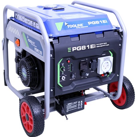 Portable generator with 'TOOLINE' branding on a white background
