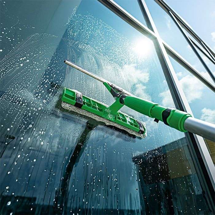 Unger Complete Window Washer Kit- Washer, Squeegee, Pole and Bucket