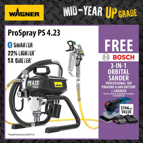 Wagner Pro Spray PS4.23 - This Sprayer Delivers Superior Results - Added Value!!