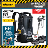 Wagner 18V SprayPack Professional Airless Sprayer - Bonus $300 Wagner Accessories