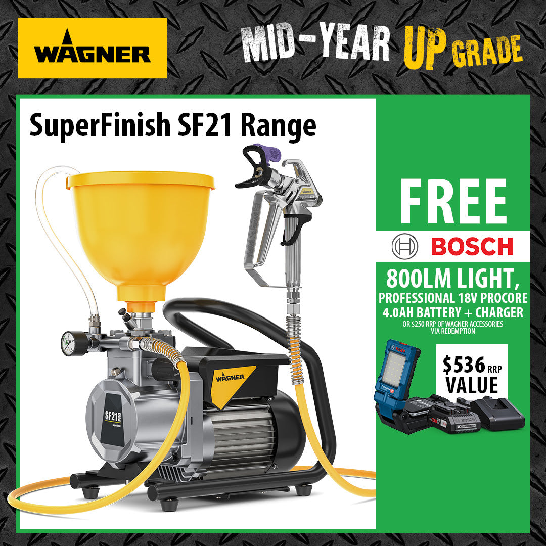 Wagner SuperFinish SF21 Pro Suction - Premium Entry Level Airless Spray Unit